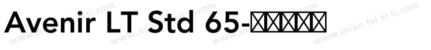 Avenir LT Std 65字体转换